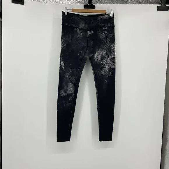 Alo Yoga Black Smoke Airbrush print leggings Med - Picture 4 of 14